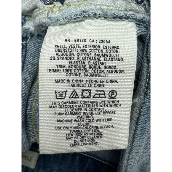 Pilcro & The Letterpress Women's Hyphen Tassel Straight Jeans - Sz 25 (30x26.5) - Picture 7 of 7